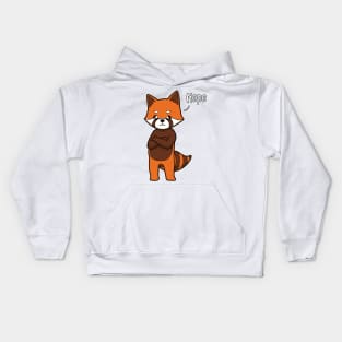 Red Panda nay-sayer - Nope Kids Hoodie